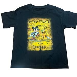 Disneyland Pirates of the Caribbean Mickey Mouse Pluto graphic T-Shirt youth
